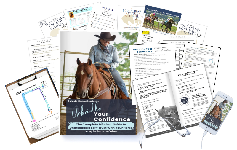 The Unbridle Your Confidence Handbook plus every bonus workbook and printable in the Confidence Mastery Toolkit